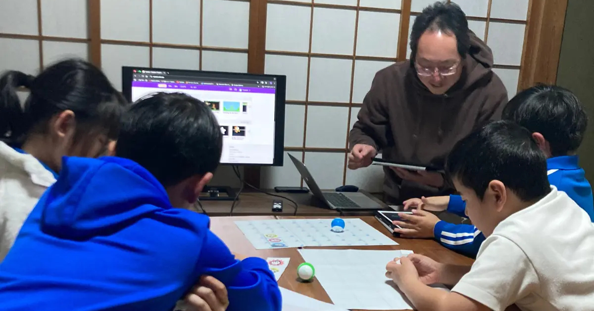 プログラミング作品発表の様子